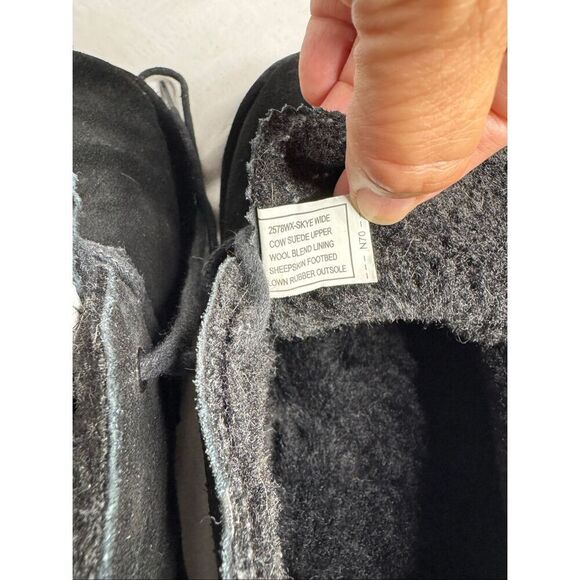 Bearpaw skye black suede lace up wide width chukka boots size 7 - Picture 7 of 13